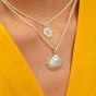 Daisy London Isla Sterling Silver Large Clam Pendant SN04_SLV