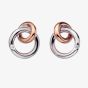 Hot Diamonds Silver & Rose Gold Plated Eternal Earrings  DE309