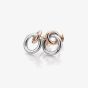 Hot Diamonds Silver & Rose Gold Plated Eternal Earrings  DE309