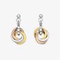 Hot Diamonds Three Colour Trio Ring Dropper Earrings DE389