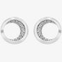 Hot Diamonds Celestial Sterling Silver White Topaz Moon Stud Earrings DE686