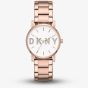 DKNY Ladies Soho Rose Gold Plated Logo Watch NY2654