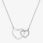 Hot Diamonds Striking Interlocking Hearts Topaz Necklace DN128