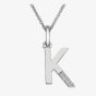 Hot Diamonds Sterling Silver Diamond 'K' Pendant Necklace DP411