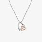 Hot Diamonds Silver & Rose Gold Plated Warm Heart Pendant DP660