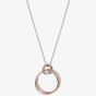 Hot Diamonds Silver & Rose Gold Plated Unity Circle Pendant  DP736