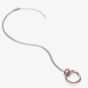 Hot Diamonds Silver & Rose Gold Plated Unity Circle Pendant  DP736