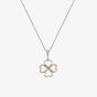 Hot Diamonds Silver & Rose Gold Plated Lucky in Love Pendant  DP769
