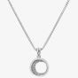 Hot Diamonds Celestial Sterling Silver White Topaz Small Moon Pendant Necklace DP859