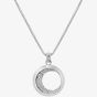 Hot Diamonds Celestial Sterling Silver White Topaz Large Moon Pendant Necklace DP860