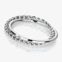 Hot Diamonds Unity Silver Diamond Rope Ring DR210