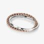 Hot Diamonds Unity Rose Gold and Silver Double Band Ring (O) DR211/O
