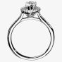 1888 Collection Platinum Pear Cut 0.84ct Diamond Cluster Ring DSC42