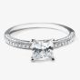Platinum 0.40ct Shoulder-Set Diamond Solitaire Ring DSX7(4.0)