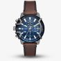 Diesel Mens Griffed Blue Dial Chronograph Watch DZ4604