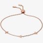 Emporio Armani Ladies Tiny Shiny Logo Rose Gold Tone Bracelet EG3504221