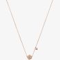 Emporio Armani Sentimental Rose Gold Tone Cubic Zirconia Necklace EG3537221