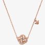 Emporio Armani Sentimental Rose Gold Tone Cubic Zirconia Necklace EG3537221
