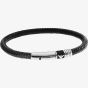 Emporio Armani Mens Essential Black Braided Bracelet EGS1624001