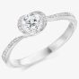 Platinum Diamond-Shoulder Twist Halo Engagement Ring (M) ENG4568