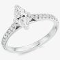 Platinum Marquise-Cut Diamond-Shoulder Engagement Ring (M) ENG6981