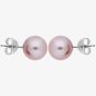 9ct White Gold Pink Freshwater Pearl Stud Earrings EOZ110RF-P
