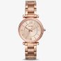 Fossil Carlie Rose Gold Tone Watch ES4301