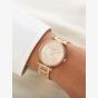Fossil Carlie Rose Gold Tone Watch ES4301