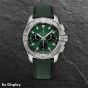 Ex-Display Breitling Avenger B01 Chronograph Green Dial Leather Watch AB0146101L1X1