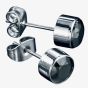 Fred Bennett Stainless Steel Black Cubic Zirconia Round Studs FB-E3795