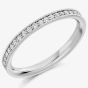 Platinum Milgrain-Edge Diamond Eternity Ring FET1764