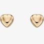  9ct Yellow Gold Heart Stud Earrings GE2213