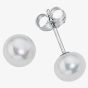Silver Freshwater Pearl Studs GK-E3065W