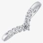 Platinum Diamond Half-Eternity Wishbone Ring HET125(2.5)