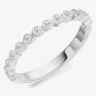 9ct White Gold 0.25ct Diamond Milgrain-Edge Eternity Ring HET2503