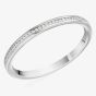 Platinum 0.07ct Diamond Half-Eternity Ring HET8971 PLAT