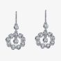 18ct White Gold 0.83ct Diamond Dropper Earrings HSE001PRS