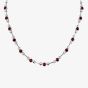 18ct White Gold Ruby and Diamond Necklet HSN1028(DIA/RU)S