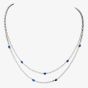 18ct White Gold Diamond and Sapphire 2.64ct Necklace HSN2000S