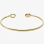 Fossil Val Holiday Sparkles Gold Tone Hexagon Open Bangle JF03862710