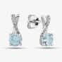 9ct White Gold Aquamarine & Diamond Jewellery Set