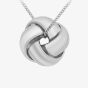 9ct White Gold Knot Jewellery Set