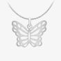 Silver Cut Out Butterfly Jewellery Set