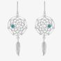 Silver Turquoise Dream Catcher Jewellery Set