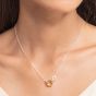THOMAS SABO Gold Plated Crown Necklace KE1987-849-7-L45V