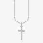 THOMAS SABO Silver Cubic Zirconia Cross Necklace KE2043-051-14-L45V