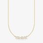 THOMAS SABO 18ct Yellow Gold Plated White Cubic Zirconia Necklace KE2095-414-14