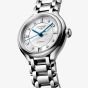 Longines Ladies PrimaLuna White Mother Of Pearl Dial Watch L8.124.4.87.6