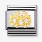 Nomination CLASSIC Gold Zodiac Cubic Zirconia Cancer Charm 030302/04