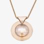 Sparkle Gold Plated Round Clear Crystal Disc Pendant N252 1962